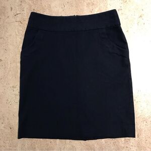 Banana Republic Navy Blue Pencil Skirt with Pockets Size 0P